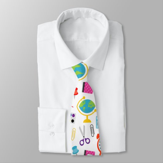 Cravate Colorant Motif enseignant (Attaché)