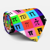 Cravate colorblock happy pi day (Roulé)