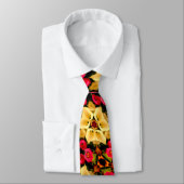 Cravate Coloré Calla Lily Motif (Attaché)