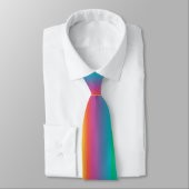 Cravate Coloré Pastel Arc-en-ciel dégradant (Attaché)