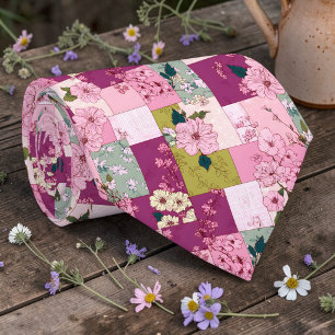 Cravate Colore Tie personnalisé à motif patchwork