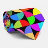Cravate colorée audacieuse et lumineuse (Roulé)