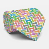 Cravate colorée complexe Motif Pastel (Roulé)