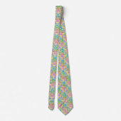 Cravate colorée complexe Motif Pastel (Dos)