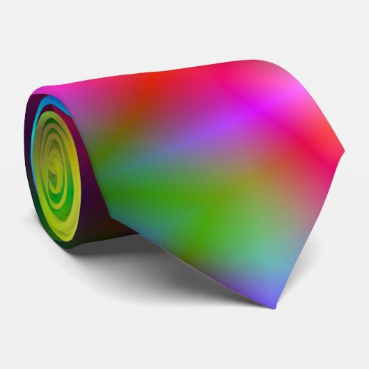 Cravate colorée d'abstraction (Roulé)
