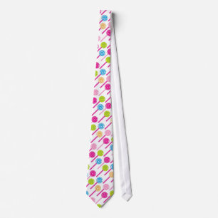 Cravate colorée d'amusement de motif de lucette