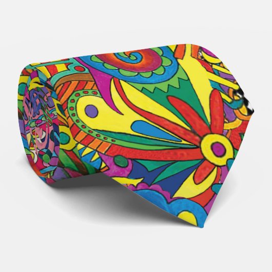 Cravate colorée d'art de bruit (Roulé)