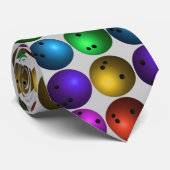 Cravate colorée de boule de bowling (Roulé)
