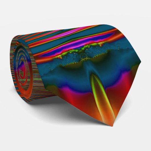 cravate colorée de fractale (Roulé)