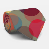 Cravate colorée de points (Roulé)