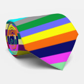 Cravate colorée de rayures (Roulé)