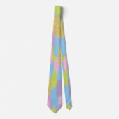 Cravate Colorful Abstrait Brushstrokies Motif Monogramme (Devant)
