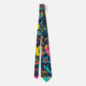 Cravate Colorful botanical pattern (Dos)