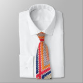 Cravate Colorful Crochet Print (Attaché)