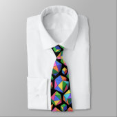 Cravate Colorful Cubes (Attaché)