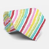 Cravate Colorful Diagonal Stripes Neck Ties (Roulé)