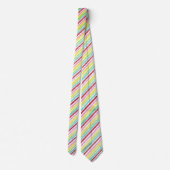 Cravate Colorful Diagonal Stripes Neck Ties (Dos)