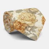 Cravate Colorful Fathers Day Gift Peonies (Roulé)