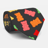 Cravate Colorful Gummy Bear Pattern (Roulé)