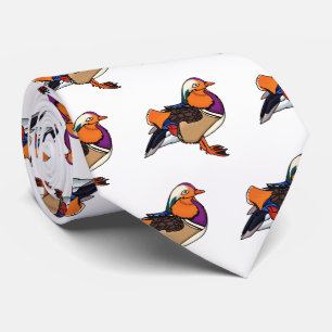 Cravate Colorful mandarin duck