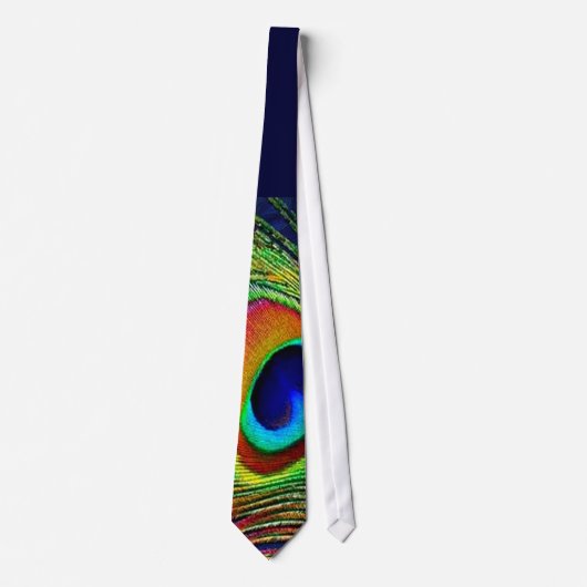 Cravate Colorful Peacock Feather (Devant)