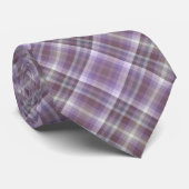 Cravate Colorful Purple Fashion Inspired Checkered Stripes (Roulé)