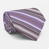 Cravate Colorful Purple Fashion Inspired Diagonal Stripes (Roulé)