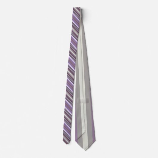 Cravate Colorful Purple Fashion Inspired Diagonal Stripes (Dos)