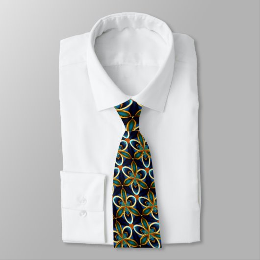Cravate Colorful rose Pattern (Attaché)