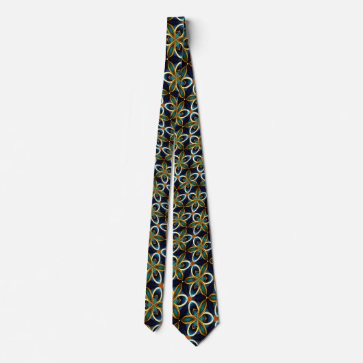 Cravate Colorful rose Pattern (Dos)