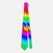 Cravate Colorful Tie Dye Rainbow Swirl Hippie Boho Chic (Devant)