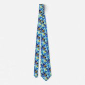 Cravate Colorful Tropical Flowers Floral Artistic Neck Tie (Dos)
