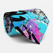 Cravate Colorful Urban Graffiti Pattern (1) (Roulé)
