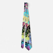 Cravate Colorful Urban Graffiti Pattern (1) (Dos)