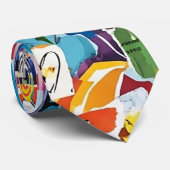 Cravate Colorful Urban Graffiti Pattern (8) (Roulé)