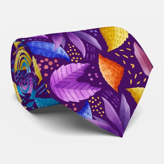 Cravate Colourful genetic pattern (Roulé)
