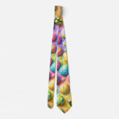 Cravate Colourful pastel Easter egg pattern festive neckti (Dos)