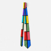 Cravate Colourful Square Grid Socks – Retro Geometric (Dos)