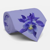 Cravate Columbine bleu bleu (Roulé)