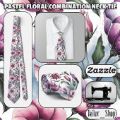 Cravate Combinaison florale Pastel
