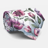 Cravate Combinaison florale Pastel (Roulé)