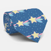 Cravate Comète étoile filante mignonne (Roulé)