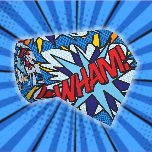 Cravate Comic Book WHAM Superhero