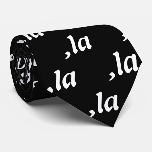 Cravate Comma La Kamala Harris - Conception de texte custo (Roulé)