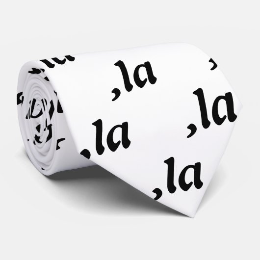 Cravate Comma La Kamala Harris - Conception de texte custo (Roulé)