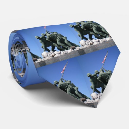 Cravate commémorative marine (Roulé)