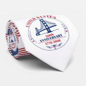 Cravate Commemorative USA 250th Anniversary  Neck Tie (Roulé)