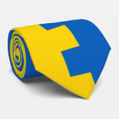 Cravate commerciale ukrainienne moderne, drapeau u (Roulé)