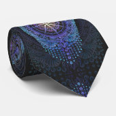 Cravate Compas céleste Mandala (Roulé)