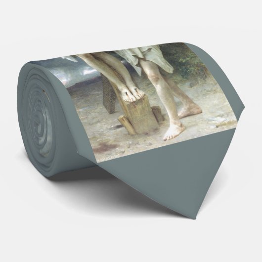 Cravate Compassion de William Bouguereau 1896 sur Grey (Roulé)